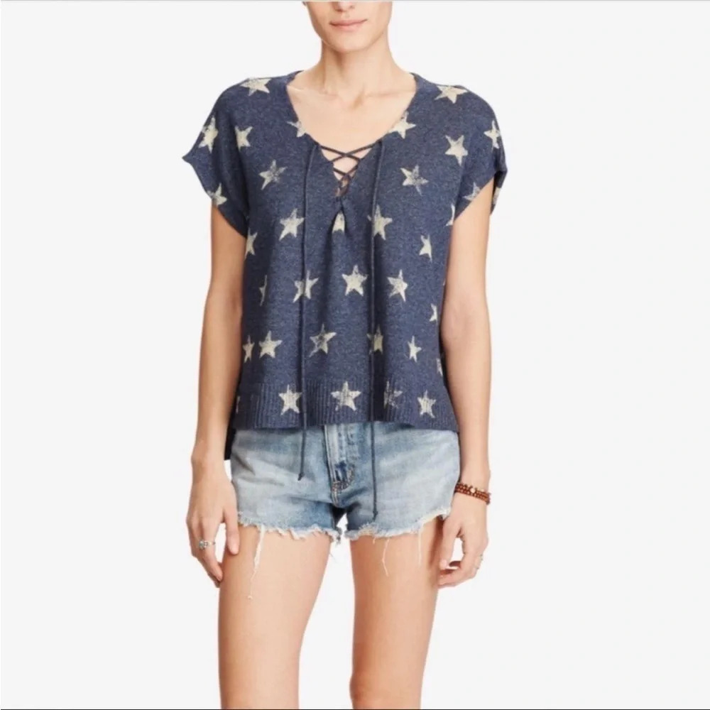 NWT Denim & Supply Ralph Lauren star vest sweater top large